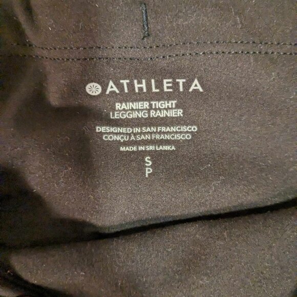 Athleta Rainier Tight Legging Black S/P - Picture 5 of 5